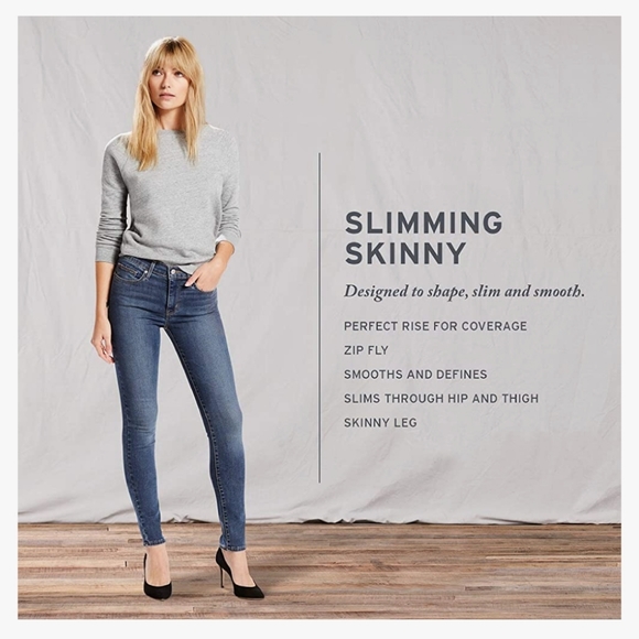 Levi's Women's Slimming Skinny Jeans - Picture 3 of 9